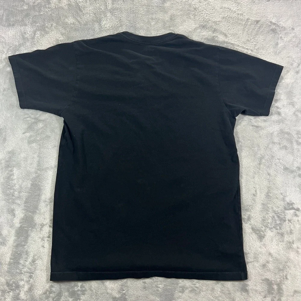 True Religion Graphic T-Shirt Mens Medium Black Excellent Horseshoe Logo Tee Y2K